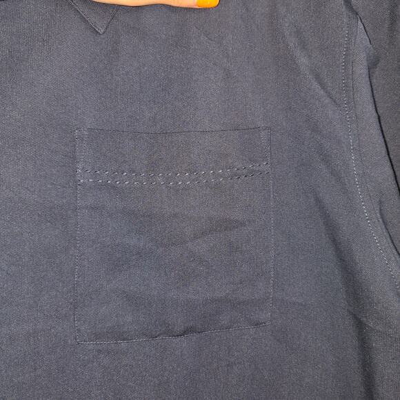 Oak Hill Men's Navy Blue Short Sleeve Button Up Big and Tall Size 3XL - Picture 10 of 10